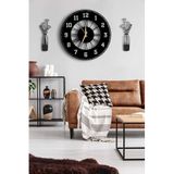 Dekoratif Duvar Saati 50x50cm Vazo Boyama
