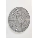 Dekoratif Duvar Saati Antrasit ve Gümüş 50x50cm Sessiz Mekanizma