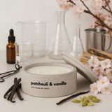 Dekoratif El Yapımı Yatay Mum : Çift Fitilli : Kokulu Soya Mum : Patchouli & Vanilla - 1 Adet
