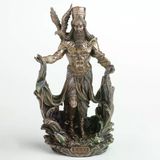 Dekoratif Enki Figürü Veronese Biblo-Mitolojik Tema Şık Salon Dekoru Poliresin Dekoratif Obje 13X8x23,5