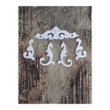 Dekoratif Esnek Aplik 5 Parça No:HS34 Ahşap, Mobilya Yenileme, Mobilya Süsleme 8x2cm 4x1 cm