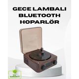 Dekoratif Gece Işığı Bluetooth Hoparlör Dijital Saat Çok Yönlü Sesli Aydınlatma P196995s8564