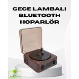 Dekoratif Gece Işığı Bluetooth Hoparlör Dijital Saat Çok Yönlü Sesli Aydınlatma