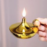 Dekoratif Gold Pilli Mum Lamba - Sarı
