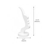 Dekoratif Gözlük Standı, 13 Cm Yükseklik, 7 Cm Genişlik, Beyaz