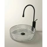 Dekoratif Gümüş Cam Lavabo