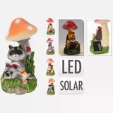 Dekoratif Hayvan Ve Mantar Figürlü Led Solar (5'Li Paket)