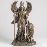 Dekoratif İnanna Figürü Veronese Biblo – Mitolojik Tema Şık Salon Dekoru Poliresin Dekoratif Obje 13,5x11x23 cm