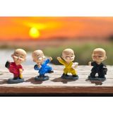 Dekoratif Karate Figür Seti 4'lü Polyester Biblo 4-7 cm