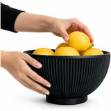Dekoratif Kase Siyah | Modern Minimal Tasarım Sunum Kasesi | Masa Üstü Dekor & Çok Amaçlı Kullanım