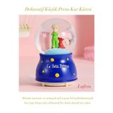 Dekoratif Küçük Prens Kar Küresi Işıklı Küçük Boy 6.5cm Masa Raf Çalışma Alanı Hediye Led Aydınlatma