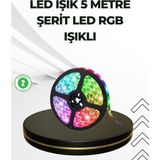 Dekoratif Kumandalı Şerit LED 5 Metre - TOPRAK5139-8803 - Çok Renkli