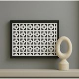 Dekoratif Kutu Sigorta ve Modem-Wifi Saklama Kutusu 30X40 cm Derinlik 11 cm - Siyah