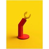 Dekoratif LEGO Kulaklık Standı Kırmızı 10 x 10