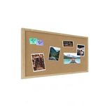 Dekoratif Mantar Pano Ahşap Çerçeve 30X45 Cm 1 Adet Harita Çivisi Hediyeli Duvara Monte Mantar Çerçeve Evde Okulda Büro