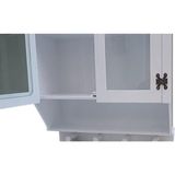 Dekoratif Mdf Ecza Dolabı, Parlak Beyaz, El Yapımı, Hobi Adn 90351 - Ahşap Bej - Siyah - Seçenek 1