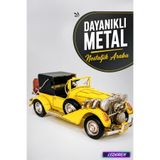 Dekoratif Metal Araba Klasik Vintage El Yapımı Nostaljik Metal Otomobil Biblo Ev Ofis Dekoru C0291