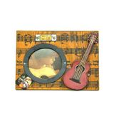 Dekoratif Metal Çerçeve Gitar Dekorlu Vintage Ev Ofis Hediyelik