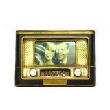 Dekoratif Metal Çerçeve Radyo Vintage Dekoratif Ev Ofis Hediyelik