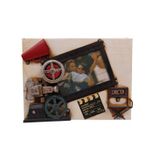 Dekoratif Metal Çerçeve Sinema Temalı Vintage Hediyelik Knm-1510B-1640