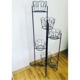 Dekoratif Metal Ferforje 5 Katlı Saksılık -Çiçeklik