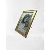 Dekoratif Metal Fotoğraf Çerçevesi (Altın - 15x20 cm)
