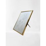 Dekoratif Metal Fotoğraf Çerçevesi (Altın - 21x29,7 cm A4)