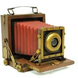 Dekoratif Metal Fotoğraf Makinesi Obje Biblo Vintage Hediyelik