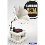 Dekoratif Metal Gramafon Nostaljik Hediyelik Süs Eşyası C1376