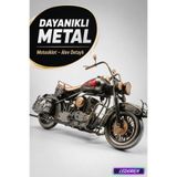 Dekoratif Metal Motosiklet Retro Maket Biblo Erkek Hediyelik Ev Ofis Aksesuarı C1613