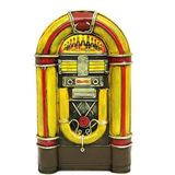 Dekoratif Metal Müzik Kutusu Kumbara Vintage Hediyelik