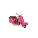 Dekoratif Metal Pembe Scooter