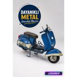 Dekoratif Metal Scooter Biblo Nostaljik Vintage Ev Ofis Masa Dekoru El Yapımı 1404A-6492