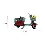 Dekoratif Metal Scooter Önü Sepetli Knm-C1648