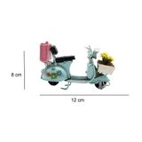 Dekoratif Metal Scooter Önü Sepetli Knm-C1650