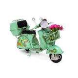 Dekoratif Metal Scooter Sepetli MKTB-Knm-C1324