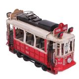 Dekoratif Metal Taksim Tramvay Vintage Biblo Hediyelik