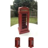 Dekoratif Metal Telefon Kulübesi Biblo – Vintage Retro London Telefon Kabini Masaüstü Ev Ofis Süs Aksesuar Hediyelik