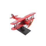 Dekoratif Metal Uçak Çift Kanatlı Standlı 0710E-660 Model-M19
