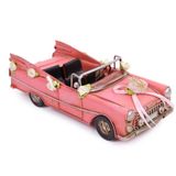 Dekoratif Metal Vintage Gelin Arabası Klasik Chevrolet Araba 24 cm