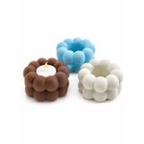 Dekoratif Mumluk | Modern Yuvarlak Tasarımlı Tealight Mum Standı | Ev, Salon, Masa Ve Dekoratif Mumluk