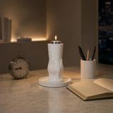 Dekoratif Mumluk Ve Tepsi Seti El Yapımı Şamdan Tealight Mumluk Masa Üstü Ev Dekorasyon Aksesuarı Modern Mumluk