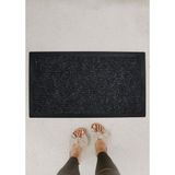 Dekoratif Nem Alıcı Toz Alıcı Siyah Kapı Önü Paspası 462703 - 45 x 70 cm