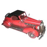 Dekoratif Nostaljik Metal Araba Kırmızı 1047R
