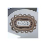 Dekoratif Örtü Hasır Örtü Runner Masa Örtüsü Mutfak Örtüsü Sehpa Konsol Örtüsü Salon Sunum 62x44 cm 1001000009171