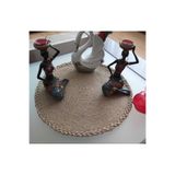 Dekoratif Örtü, Hasır Runner, Masa Örtüsü, Mutfak Örtüsü, Sehpa Konsol Örtüsü - 48x48 Cm 1001000009137