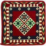 Dekoratif Otantik Çift Taraflı Fermuarlı Kilim Şark Köşesi Minder Kılıfı (40cmx41cm) Mod6