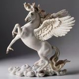 Dekoratif Pegasus At Figürü Veronese Biblo-Mitolojik Tema Şık Salon Dekoru Poliresin Dekoratif Obje 26X17,5X28 Cm Vitrin