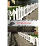 Dekoratif Plastik Alan Oluşturma ve Bahçe Çiti 1 ADET ÇİT (Y: 50 CM/G: 55 CM) SERT ZEMİN AYAKLI (Beyaz)