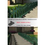 Dekoratif Plastik Alan Oluşturma Ve Bahçe Çiti 10 Adet Çit (Y: 50 Cm / G: 5.5 M) Sert Zemin Ayaklı